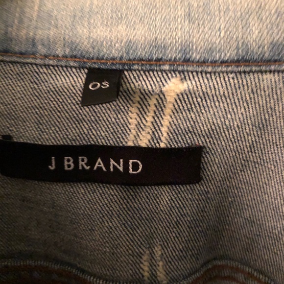 Ladies JBrand distressed denim jacket - Picture 4 of 6